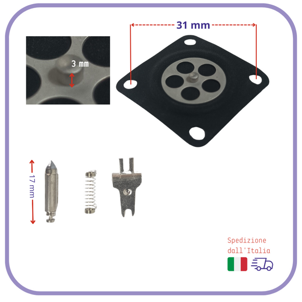 Kit Membrane e Guarnizioni per Carburatore